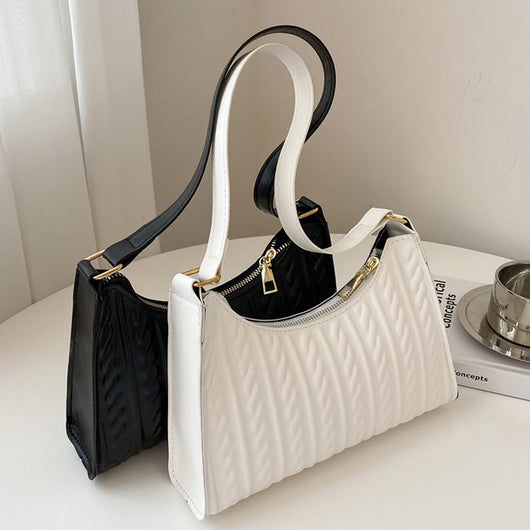Bolsa Tote de Hombro en Colores Sólidos para Mujer - Image 7
