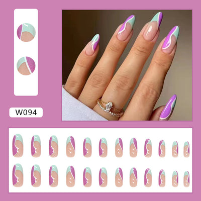 Parches de Uñas Minimalistas Nordic Wind - Línea Simple - Image 13