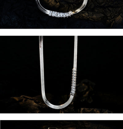 Pulsera Zirconia Plata 925 Cadena Malla Diamante Cuadrado Hueso de Serpiente Rojo Lujo - Image 13
