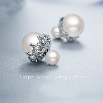 Aretes de Plata Esterlina con Perla Reversible - Image 6