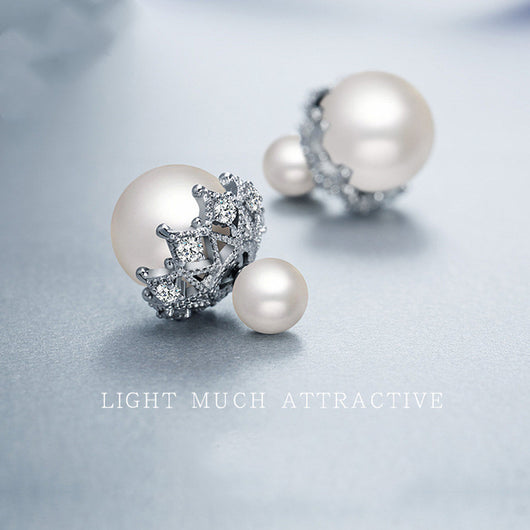 Aretes de Plata Esterlina con Perla Reversible - Image 6