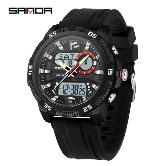 Reloj Deportivo Electrónico SANDA con Alarma y Luz Nocturna para Hombre - Image 8