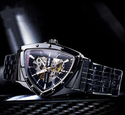 Reloj Mecánico de Hombre con Esfera Transparente y Diseño Hueco - Image 5