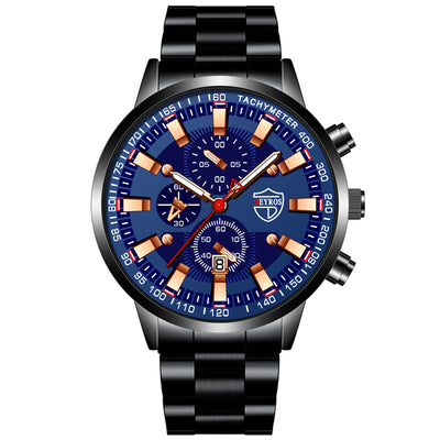 Reloj de Pulsera Hombre Acero Inoxidable con Esfera Luminosa - Image 6