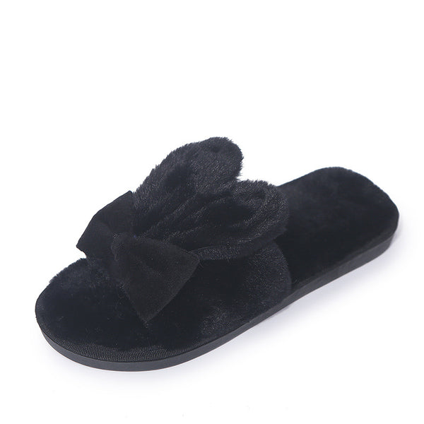 Pantuflas Cómodas para Mujer con Orejas de Conejo y Moño - Image 6