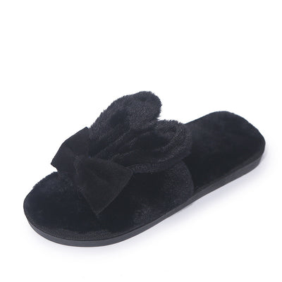 Pantuflas Cómodas para Mujer con Orejas de Conejo y Moño - Image 6