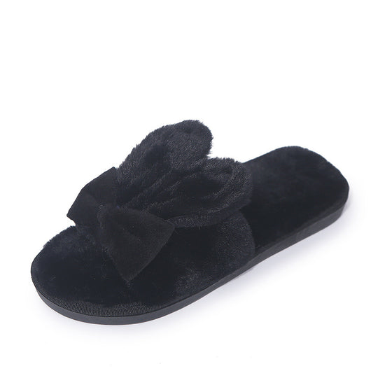 Pantuflas Cómodas para Mujer con Orejas de Conejo y Moño - Image 6