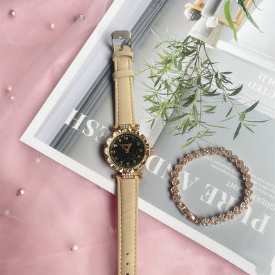 Conjunto de Reloj Frosted Estrellado y Cinturón de Dos Piezas - Image 19