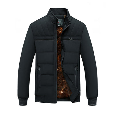 Chaqueta Acolchada de Invierno para Hombre con Cuello Alto - Image 4