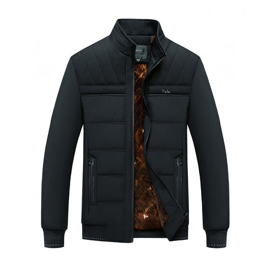 Chaqueta Acolchada de Invierno para Hombre con Cuello Alto - Image 4