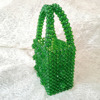 Bolso Tejido a Mano con Perlas de Verano - Image 5