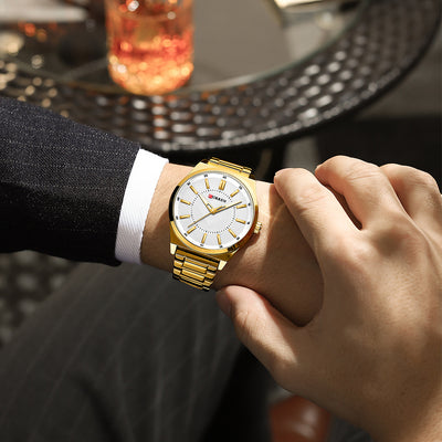 Reloj Empresarial Impermeable para Hombre con Cierre de Barra - Image 28