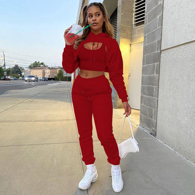 Conjunto de 3 Piezas: Sudadera con Capucha, Pantalón y Chaleco - Image 21