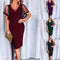 Vestido Elegante de Malla con Escote V - Diseño Europeo Moderno