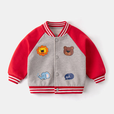 Chaqueta Deportiva de Béisbol Infantil Estilo Internacional para Otoño - Image 4