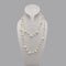 Hand-woven Freshwater Blanco Pearl Necklace Baroque Estilo Long Pearl Necklace