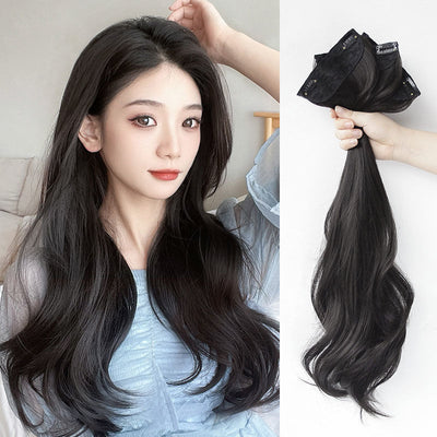 Extensiones de Cabello Ondulado Invisible - Peluca Postiza de Largo Volumen para Verano - Image 10