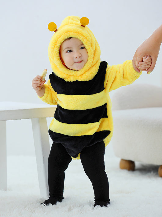 Pijama Enterizo Bebé Diseño Abeja en Franela Suave - Image 17