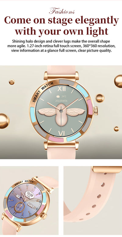 Reloj Inteligente H20 para Mujer con Llamadas Bluetooth HD - Image 24