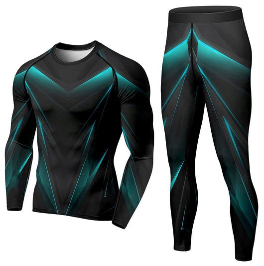 Conjunto Deportivo de Compresión para Hombre - Pantalón y Playera Térmica para Invierno - Image 13