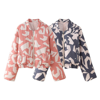 Chaqueta de Algodón con Cierre de Cremallera - Casual y Versátil