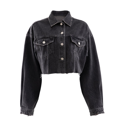 Chaqueta Denim Oversized Desgastada - Estilo Europeo Otoño - Image 7