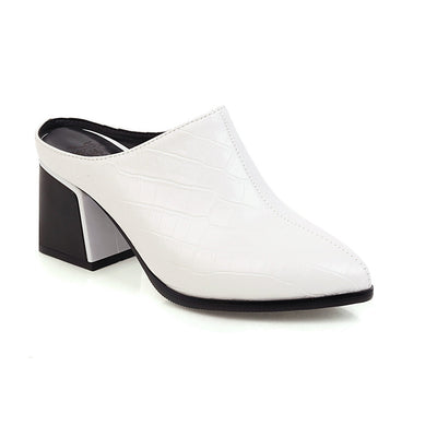 Zapatos Baotou Talla Grande con Patrón de Piedra - Image 5