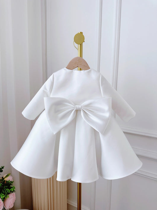 Conjunto de Dos Piezas Estilo Coreano para Niña - Vestido Blanco Clásico - Image 19