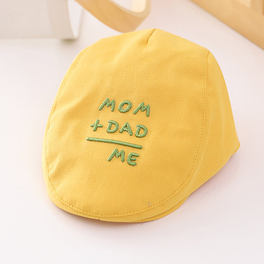Gorro Infantil con Letras Bordadas y Protección Solar