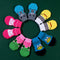 Pack 4 Calcetines Antideslizantes con Diseño Teddy Corgi Gato