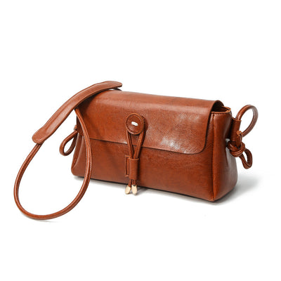 Bolso Bandolera de Cuero Encerado para Mujer - Estilo Fashion - Image 6