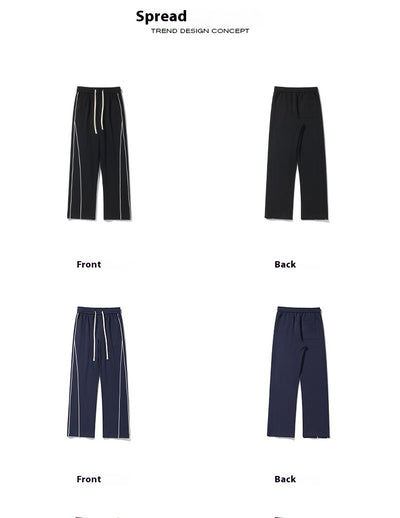 Pantalones de Buzo Hong Kong Cintura Blanca con Cinta - Image 11