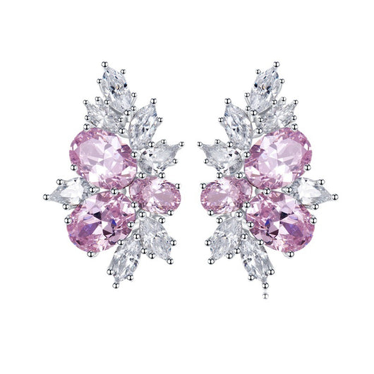 Aretes Ovalados de Plata con Corte Flor de Hielo - Image 3