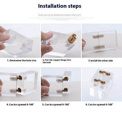 Bisagra Oculta Plegable 180° de Cobre para Cajas y Muebles - Image 14
