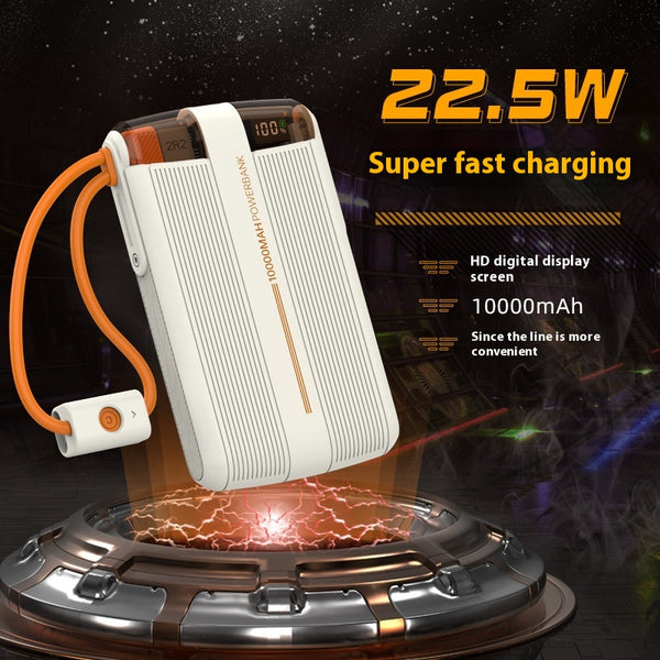 Banco de Energía 225W con Cable Integrado - Carga Ultrarrápida Portátil
