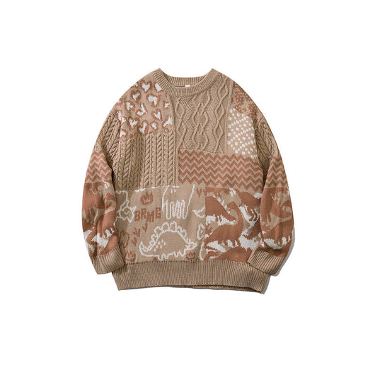 Suéter Tejido Holgado de Manga Larga Unisex - Image 14