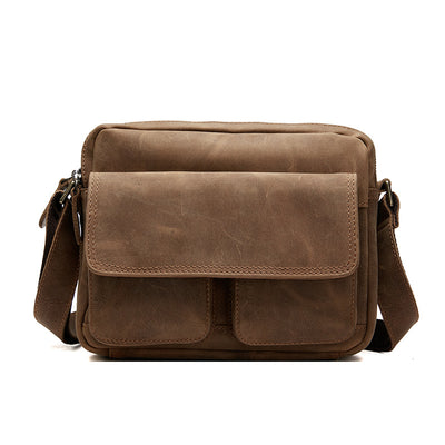 Bolsa Mensajera de Cuero para Hombre - Estilo Casual y Profesional - Image 12