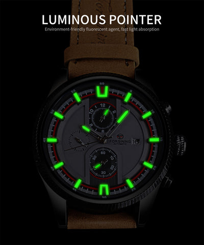 Reloj Automático Deportivo para Hombre con Correa de Cuero - Image 16