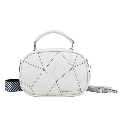 Bolso Pequeño Retro de Patchwork Trendy con Tres Capas - Image 7