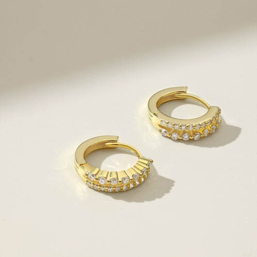 Aretes Redondos de Circonia Cúbica - Lujo Accesible para Mujer - Image 14