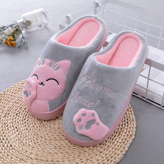 Pantuflas de Invierno Gato de la Suerte - Algodón Cómodo para Casa - Image 12