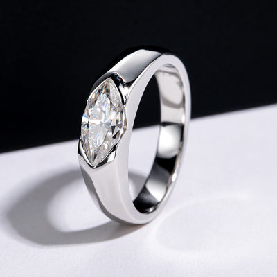 Anillo de Moissanita con Diseño de Ojo de Caballo - Elegancia y Personalidad - Image 21