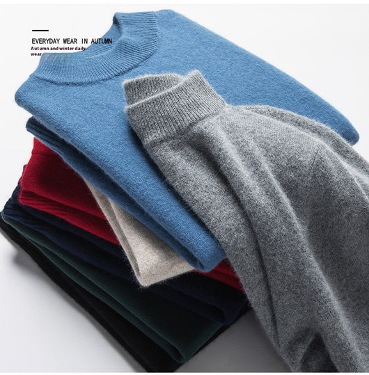 Suéter Cuello Alto Casual para Hombre - Diseño Minimalista Versátil - Image 29