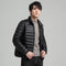 Abrigo de Algodón Slim Fit Talla Grande con Cuello Alto - Cálido y Elegante