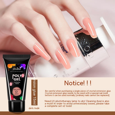 Extensiones de Uñas con Pegamento Cristal UV Beauty - Image 17