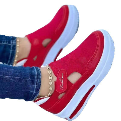 Zapatillas Deportivas Mujer con Cierre de Velcro y Suela Gruesa Transpirable - Image 5