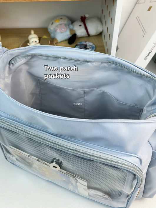 Bolsa Crossbody de Lona Impermeable Ligera Multiuso Casual - Image 14