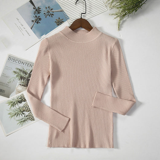 Suéter Cuello Alto Otoño Mujer - Pullover Elegante - Image 23