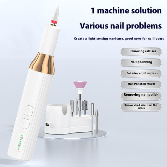 Máquina Portátil de Perforación de Uñas USB Recargable