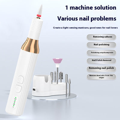 Máquina Portátil de Perforación de Uñas USB Recargable